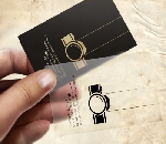 Cartão de visita - PVC Transparente 