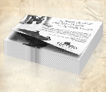 Panfleto Preto e Branco 75g - 19,5cm x 14,8cm - 1x0