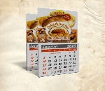 Imã com Bloco de Calendário - 4cm x 5cm - 4x0